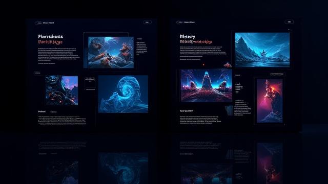 ゲーム業界向けポートフォリオAfterイメージ、洗練されたプレゼンテーション