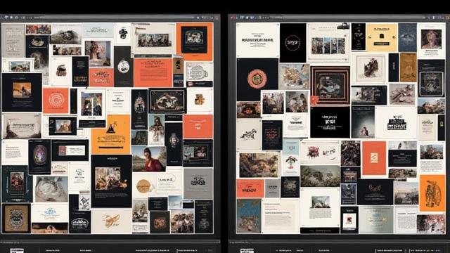 ゲーム業界向けポートフォリオBeforeイメージ、まとまりのないプロジェクトの集合体